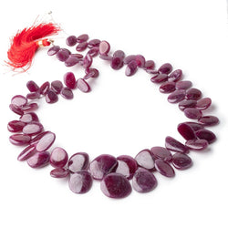 9x7-20x15mm Ruby Plain Slice Beads 15.5 inch 70 pieces (ONLINE ORDER ONLY)