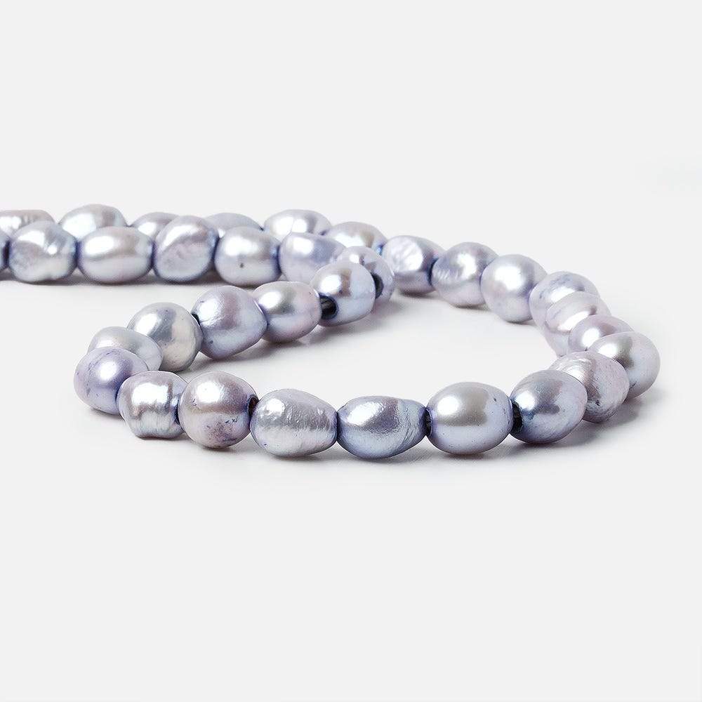9x8-11x9mm Silver Violet   Baroque 2.5mm large hole Pearls (ONLINE ORDER ONLY)