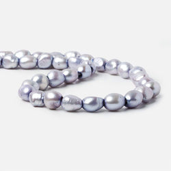 9x8-11x9mm Silver Violet   Baroque 2.5mm large hole Pearls (ONLINE ORDER ONLY)