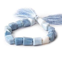 9x8-13x8mm Owyhee Denim Blue Opal faceted nugget beads 8 inch 16 pieces A (ONLINE ORDER ONLY)