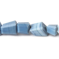 9x8-13x8mm Owyhee Denim Blue Opal faceted nugget beads 8 inch 16 pieces A (ONLINE ORDER ONLY)