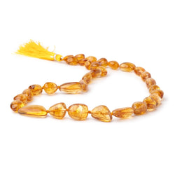 9x8-22x11mm Madeira Citrine Plain Nugget Beads 18 inch 33 pieces (ONLINE ORDER ONLY)