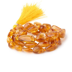 9x8-22x11mm Madeira Citrine Plain Nugget Beads 18 inch 33 pieces (ONLINE ORDER ONLY)