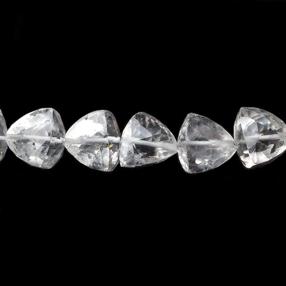 9x9-10x10m Crystal Quartz Straight Drill Trillions 15 inch 42 pieces AAA (ONLINE ORDER ONLY)