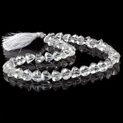 9x9-10x10m Crystal Quartz Straight Drill Trillions 15 inch 42 pieces AAA (ONLINE ORDER ONLY)