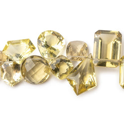 9x9-21x15mm Lemon Quartz Faceted Multi Shape Beads 5 inch 22 pieces AAA (ONLINE ORDER ONLY)