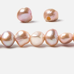 9x9.5-9.5x11mm Dark TriColor Baroque 2.5mm large hole Pearls 15 in. 43 pcs (ONLINE ORDER ONLY)