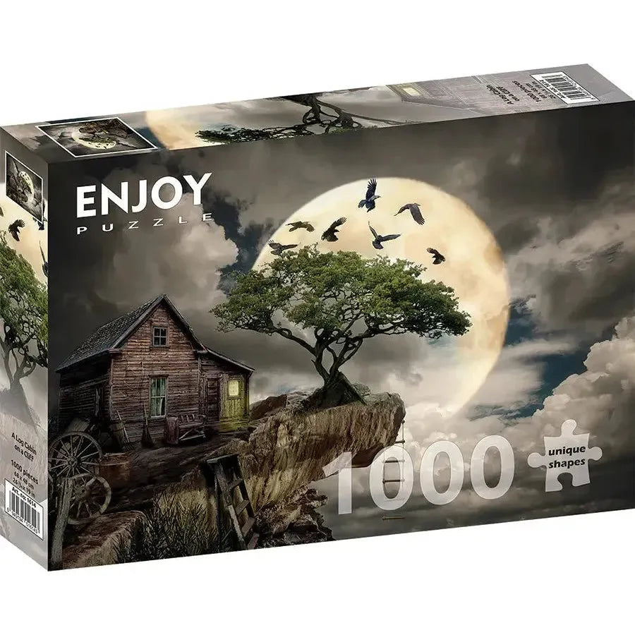A Log Cabin on a Cliff 1000 Piece Jigsaw Puzzle Enjoy (ONLINE ORDER ONLY)