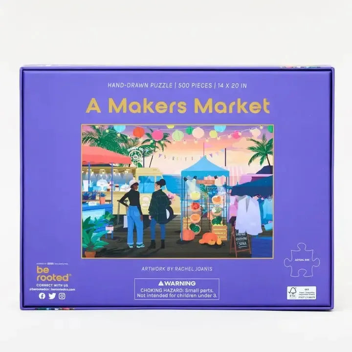 A Makers Market 500 Piece Soft Touch Jigsaw Puzzle Be Rooted (ONLINE ORDER ONLY)