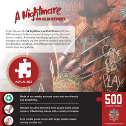 A Nightmare on Elm St Freddy Krueger 500 Piece Jigsaw Puzzle MasterPieces (ONLINE ORDER ONLY)