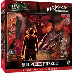 A Nightmare on Elm St Freddy Krueger 500 Piece Jigsaw Puzzle MasterPieces (ONLINE ORDER ONLY)