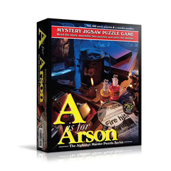 A is for Arson Set of 2 500 Piece Mystery Jigsaw Puzzles TDC (ONLINE ORDER ONLY)