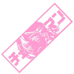 Anime Beautiful Girl Lovely Car Stickers Window Windshield Bumper Decoration Stickers Auto Parts Laser Vinyl Decals (ONLINE ORDER ONLY)
