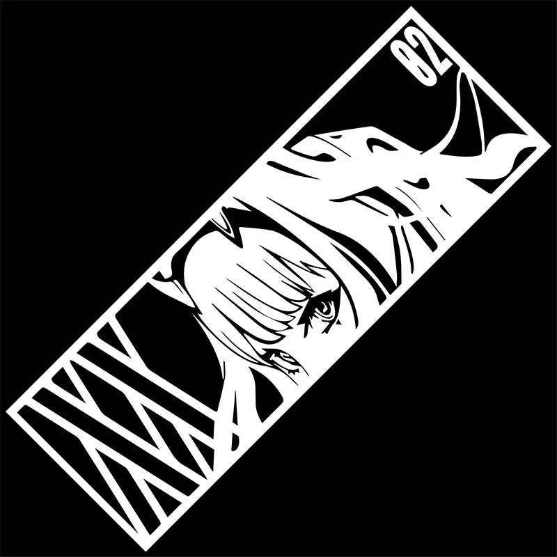 Cartoon 02 Anime For Car Stickers Skateboard Laptop Phone Luggage Car Bike Cool Waterproof Laser Decal Bumper Vinyl (ONLINE ORDER ONLY)
