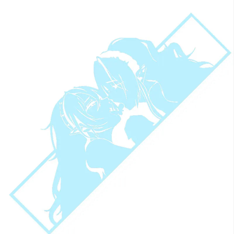 For Car Sticker Sanime Waifu Bumper Window Decal Anime RV Vinyl Motorcycle Graffiti Sticker Laser Waterproof Custom Printing (ONLINE ORDER ONLY)