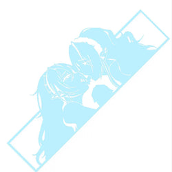 For Car Sticker Sanime Waifu Bumper Window Decal Anime RV Vinyl Motorcycle Graffiti Sticker Laser Waterproof Custom Printing (ONLINE ORDER ONLY)