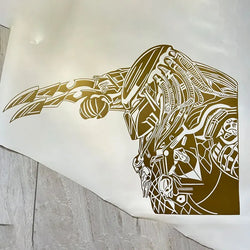 Large Predato For Car Sticker Characters Body Decoration The Monster Stickers Big Picture Movement Style Die Cutting Vinyl Decal (ONLINE ORDER ONLY)