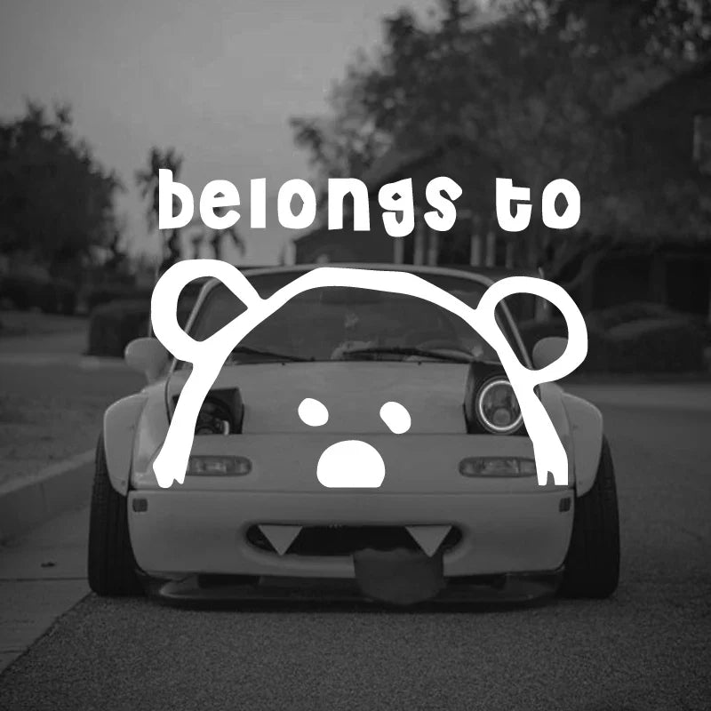 Belongs to Anime Stickers, Cartoon Stickers, Car Stickers, Vinyl Decals - For Cars, Trucks, Walls, Laptops, Windows, Motorcycles (Online Order Only)