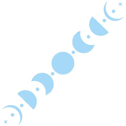 50CM Car Sticker Moon Phase Line Row Stars Rear Glass Mystery Witch Stickers Windshield Banner Decoration Vinyl Decals (ONLINE ORDER ONLY)