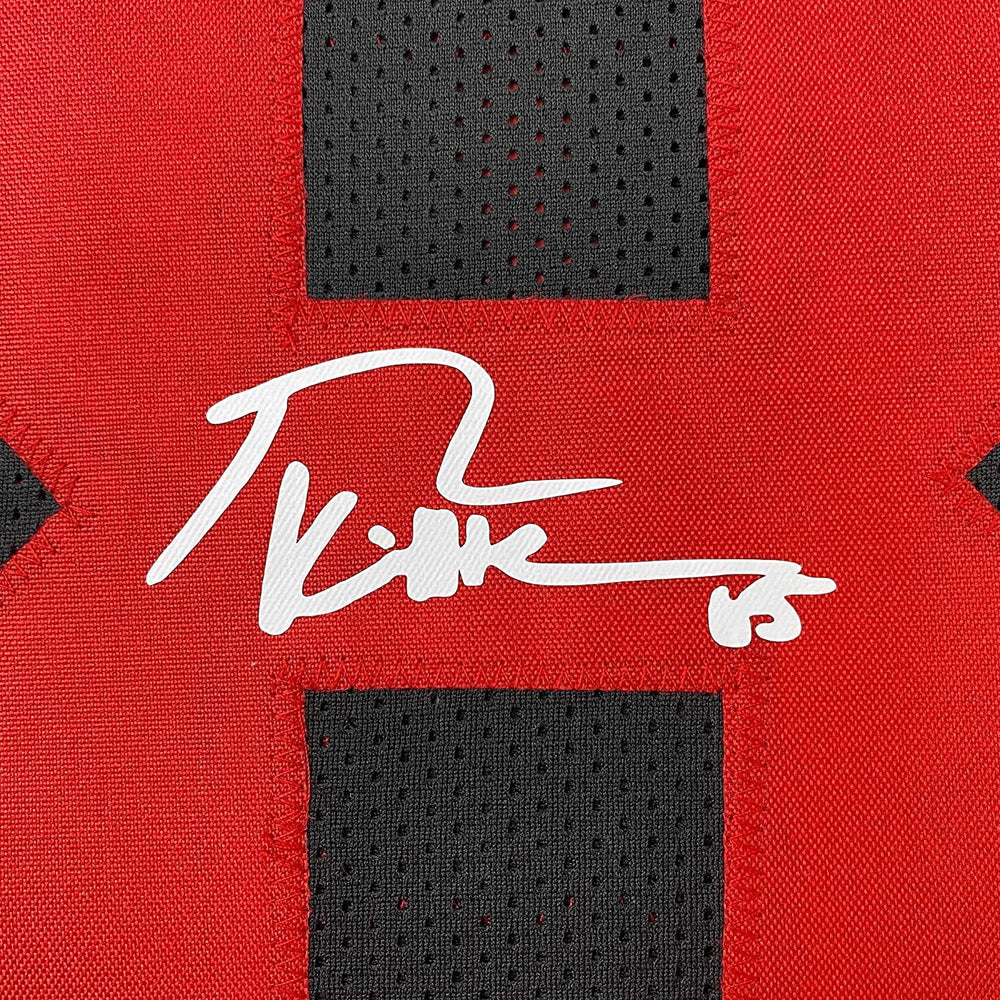 Framed Facsimile Autographed George Kittle 35x39 San Francisco Black Reprint Laser Auto Football Jersey (ONLINE ORDER ONLY)