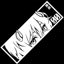 Rei Ayanami 00 Car Sticker Window Decoration Anime Beautiful Girl Stickers Laptop Computer Auto Parts Vinyl Decals (ONLINE ORDER ONLY)