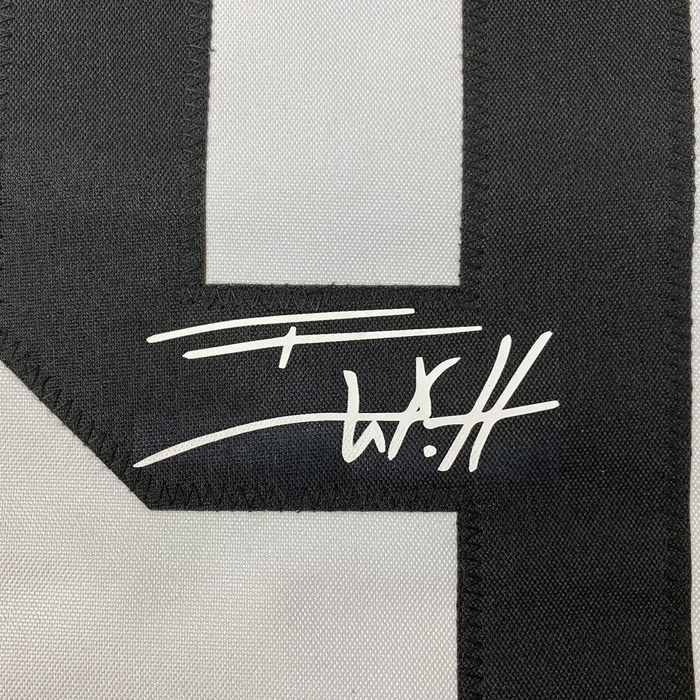 Framed Facsimile Autographed T.J. TJ Watt 35x39 Pittsburgh Bumble Bee Reprint Laser Auto Football Jersey (ONLINE ORDER ONLY)