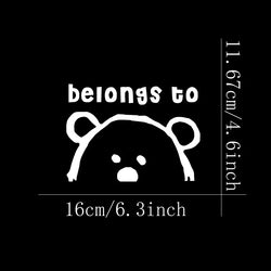 Belongs to Anime Stickers, Cartoon Stickers, Car Stickers, Vinyl Decals - For Cars, Trucks, Walls, Laptops, Windows, Motorcycles (Online Order Only)
