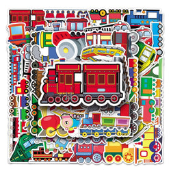 Cartoon Train Stickers 10/30/50PCS Waterproof Decals for Kids Laptop Wall Suitcase Phone (ONLINE ORDER ONLY)