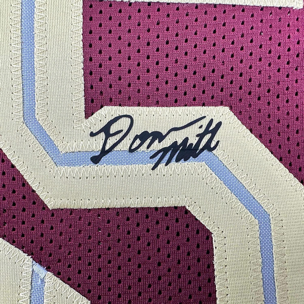 Framed Facsimile Autographed Donovan Mitchell 35x39 Cleveland Red Reprint Laser Auto Basketball Jersey (ONLINE ORDER ONLY)
