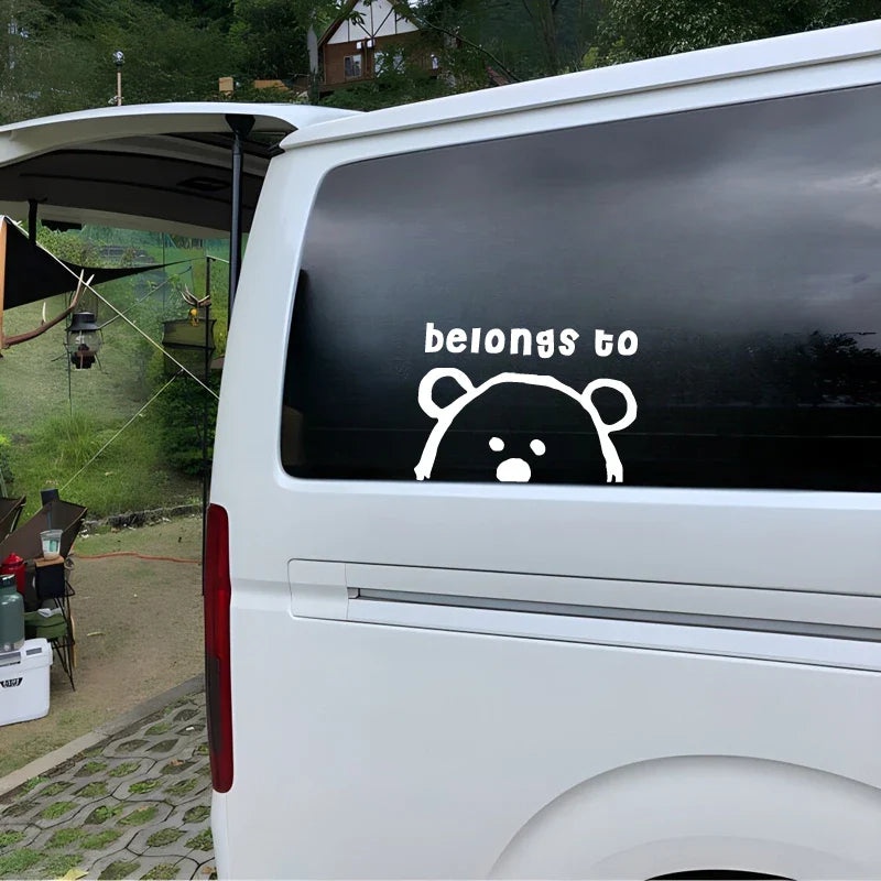 Belongs to Anime Stickers, Cartoon Stickers, Car Stickers, Vinyl Decals - For Cars, Trucks, Walls, Laptops, Windows, Motorcycles (Online Order Only)