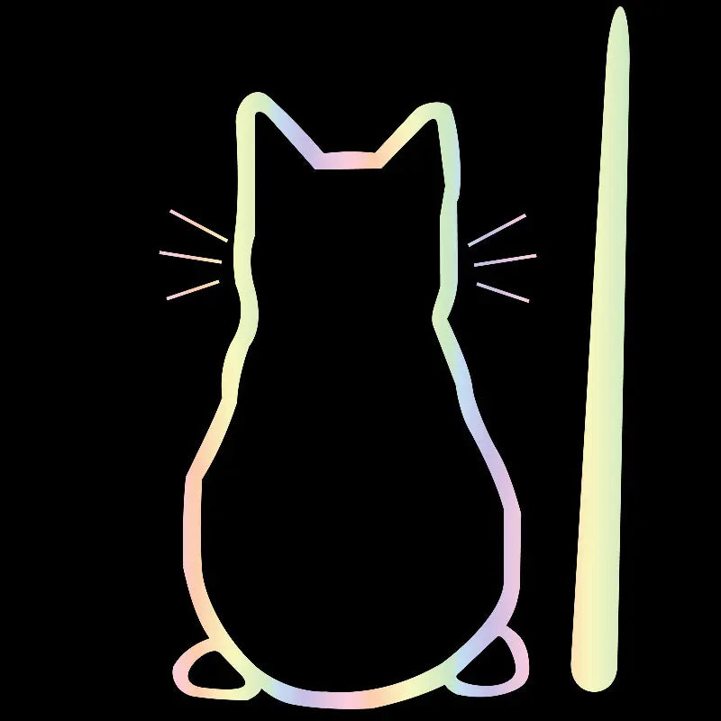 Kitty Cat Car Stickers Personalized Ecorative  Windshield Wiper Auto Parts After The File Glass Sticker Die Cutting Vinyl Decal (ONLINE ORDER ONLY)
