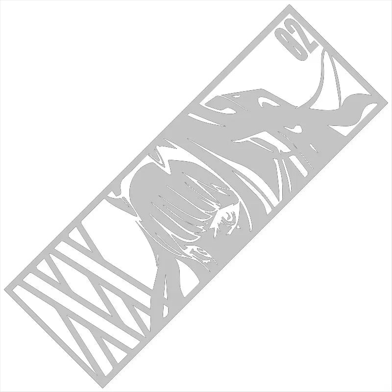 Cartoon 02 Anime For Car Stickers Skateboard Laptop Phone Luggage Car Bike Cool Waterproof Laser Decal Bumper Vinyl (ONLINE ORDER ONLY)