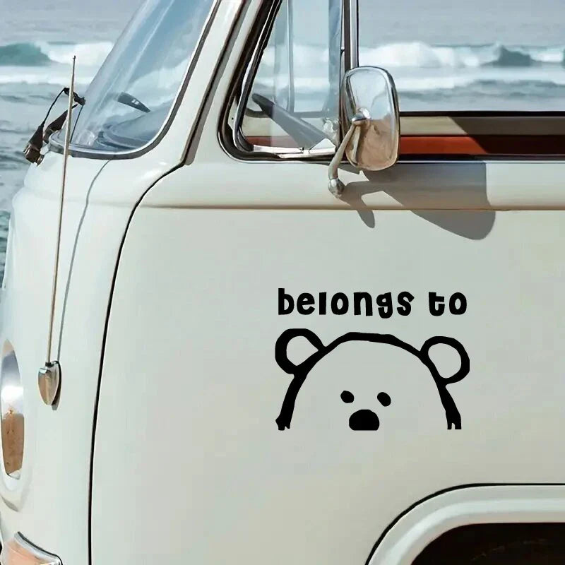 Belongs to Anime Stickers, Cartoon Stickers, Car Stickers, Vinyl Decals - For Cars, Trucks, Walls, Laptops, Windows, Motorcycles (Online Order Only)