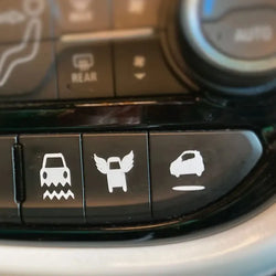 Universal Fit Car Sticker And Truck Vehicle White Blank Buttons The Car Interior  Decoration Die Cutting  Vinyl Decals (ONLINE ORDER ONLY)