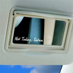 Not Today Mirror Decal, Cute Faith Vinyl Decal, Car Mirror Decal, Religious Car Accessories (ONLINE ORDER ONLY)