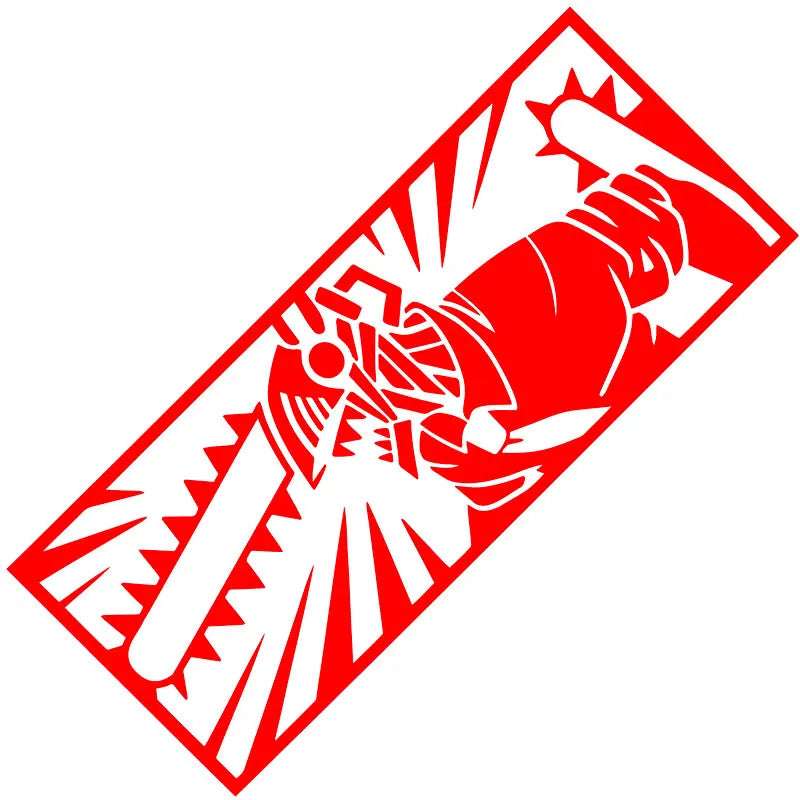 1Pcs CHAINSAWMAN Car Sticker The Window Auto Parts Decoration Laptop Computer Anime Stickers Vinyl Decals (ONLINE ORDER ONLY)