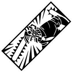 1Pcs CHAINSAWMAN Car Sticker The Window Auto Parts Decoration Laptop Computer Anime Stickers Vinyl Decals (ONLINE ORDER ONLY)
