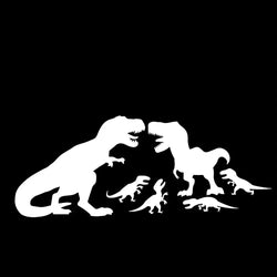 Tyrannosaurus Rex Family Car Stickers Lnteresting Dinosaur Decoration Notebook Windscreen Vinyl Decals (ONLINE ORDER ONLY)