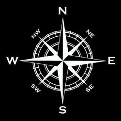 Nautical Compass Car Stickers Outdoor Personality Styling Decoration Laptop Sticker Reflective Rear End Glass Vinyl Decals (ONLINE ORDER ONLY)