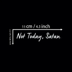 Not Today Mirror Decal, Cute Faith Vinyl Decal, Car Mirror Decal, Religious Car Accessories (ONLINE ORDER ONLY)
