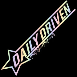 Daily Driver Car Sticker Personalized Creative Letters The Windshield Flag Graphics Low Profile JDM Decoration Vinyl Decals (ONLINE ORDER ONLY)