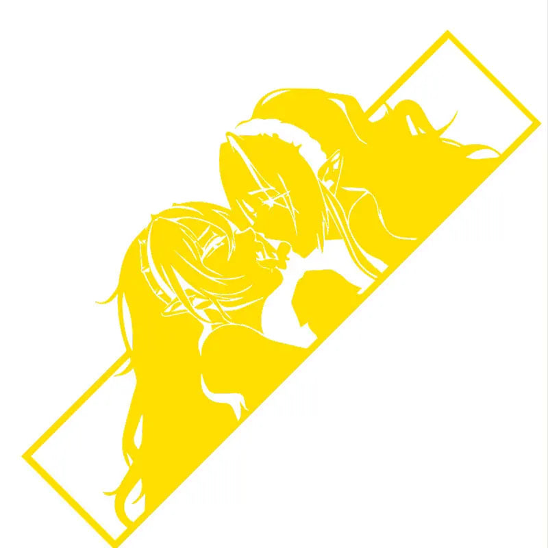 For Car Sticker Sanime Waifu Bumper Window Decal Anime RV Vinyl Motorcycle Graffiti Sticker Laser Waterproof Custom Printing (ONLINE ORDER ONLY)