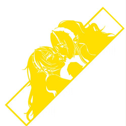 For Car Sticker Sanime Waifu Bumper Window Decal Anime RV Vinyl Motorcycle Graffiti Sticker Laser Waterproof Custom Printing (ONLINE ORDER ONLY)