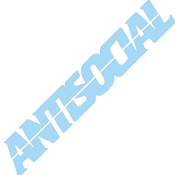 Antisocial Car Sticker Windshield Banner Night Run JDM Sport Competition Style Waterproof Sunscreen Decorative Vinyl Decals (ONLINE ORDER ONLY)