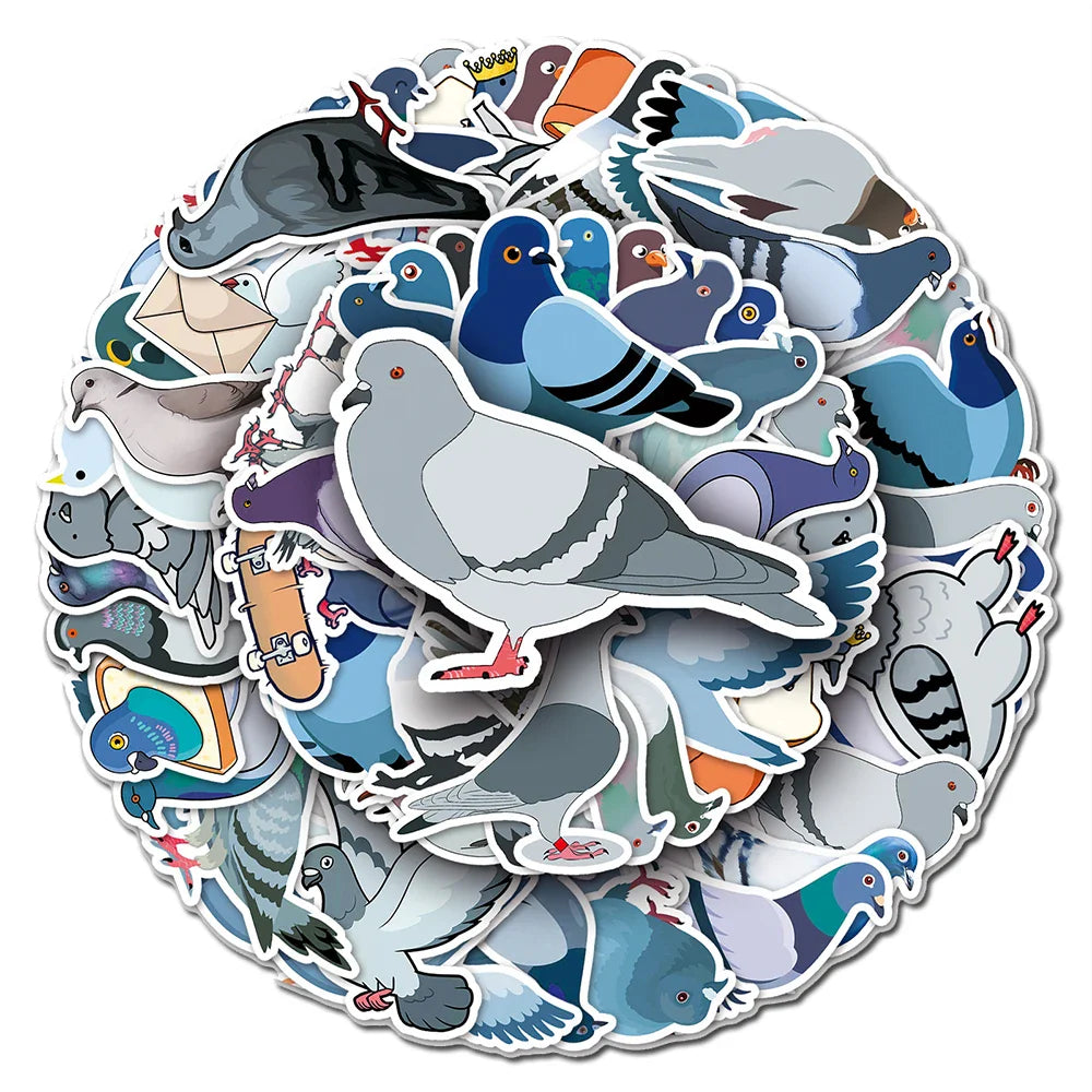 Cartoon Pigeon Stickers Decals for Kids DIY Laptop Phone Suitcase Fridge Car (ONLINE ORDER ONLY)