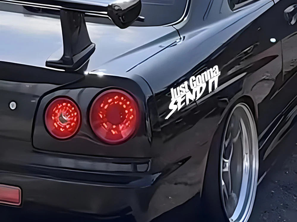 JUST GONNA SEND IT Car Sticker, For Motorcycle Computer Wall Decoration Sticker (ONLINE ORDER ONLY)