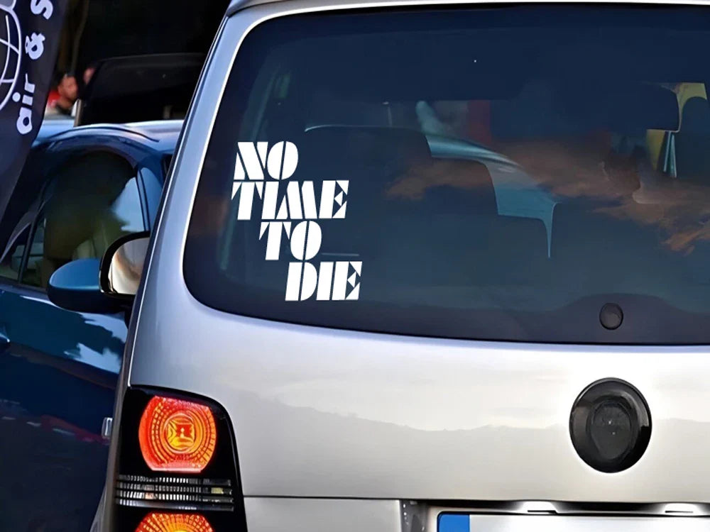 NOTIMETODIE  Stickers,Car Stickers, Vinyl Decals - For Cars, Trucks, Walls, Laptops, Windows, Motorcycles, Bumpers Or Crafts (ONLINE ORDER ONLY)