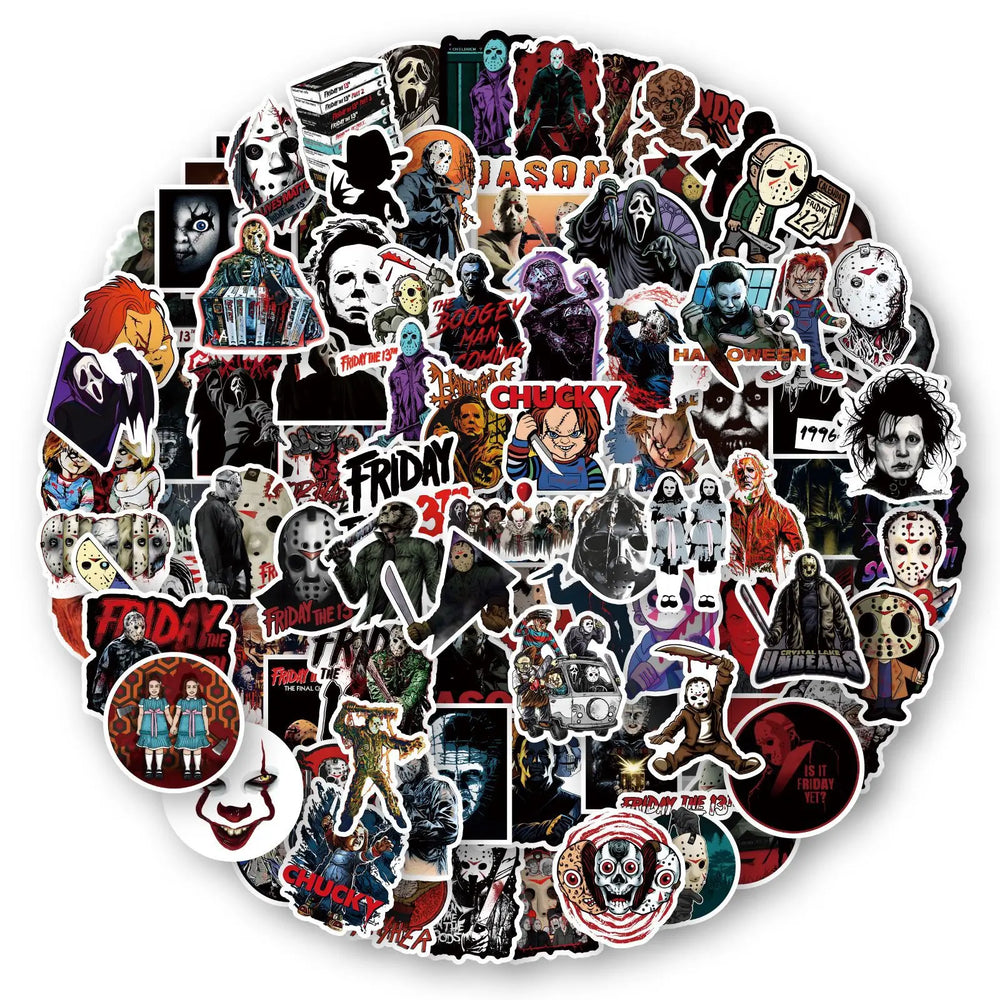 Mixed Horror Movie Character Sticker Packs (ONLINE ORDER ONLY)