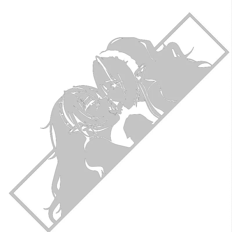 For Car Sticker Sanime Waifu Bumper Window Decal Anime RV Vinyl Motorcycle Graffiti Sticker Laser Waterproof Custom Printing (ONLINE ORDER ONLY)