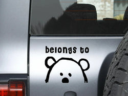 Belongs to Anime Stickers, Cartoon Stickers, Car Stickers, Vinyl Decals - For Cars, Trucks, Walls, Laptops, Windows, Motorcycles (Online Order Only)